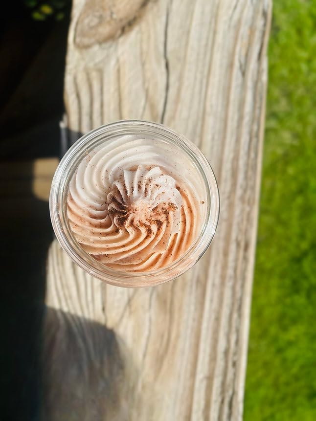 Pumpkin Spice Latte Foaming Body Scrub - Hydrating & Moisturizing Exfoliator with Cocoa Butter - 2oz Luxurious Skincare for Fall & Winter Body Care Routine - Perfect for Dry Skin & Spa Day at Home