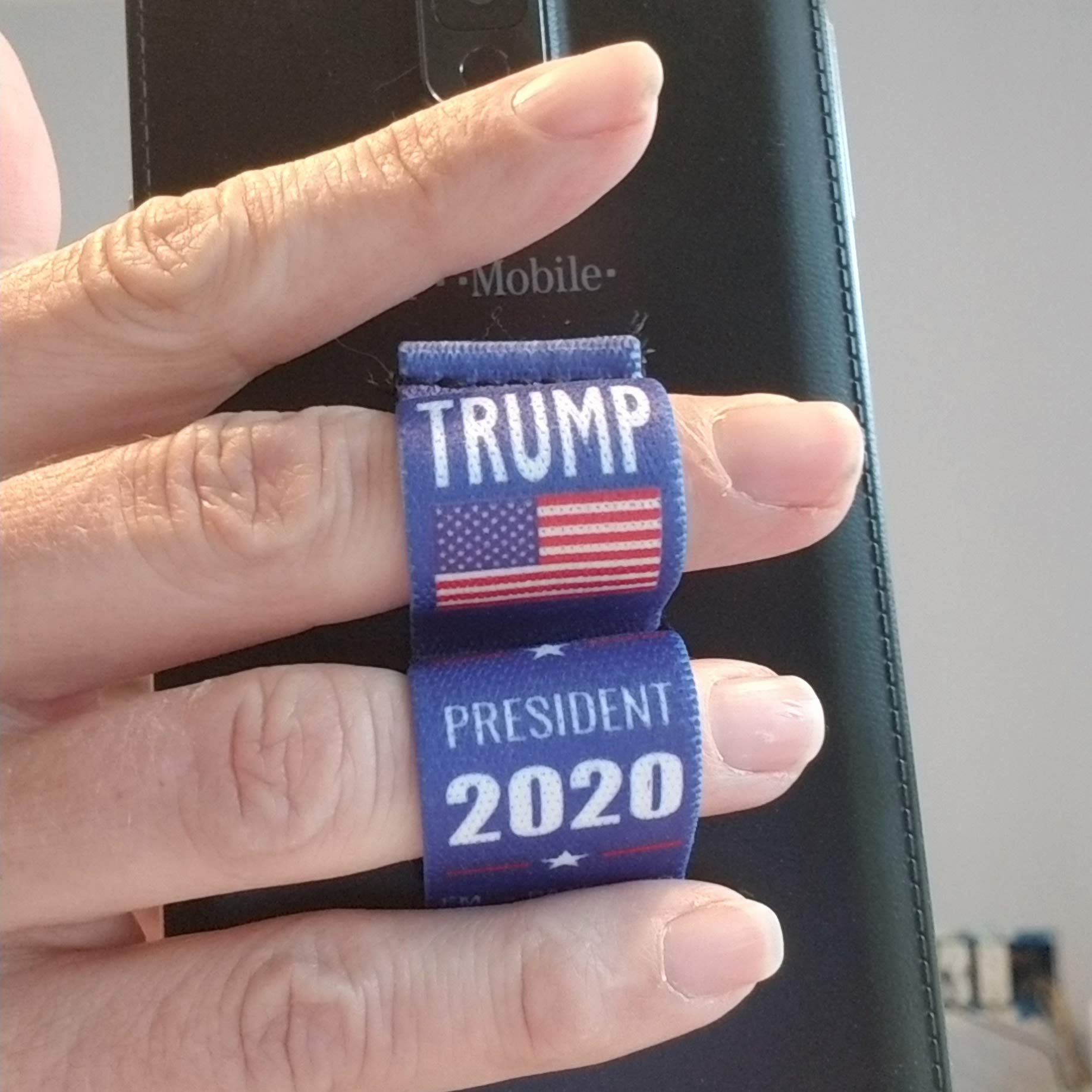 2-Loop Phone Grip - Universal Fit for Most Devices - Donald Trump 2020 Campaign Blue - Perfect for Commuting, Travel, and Hands-Free Use