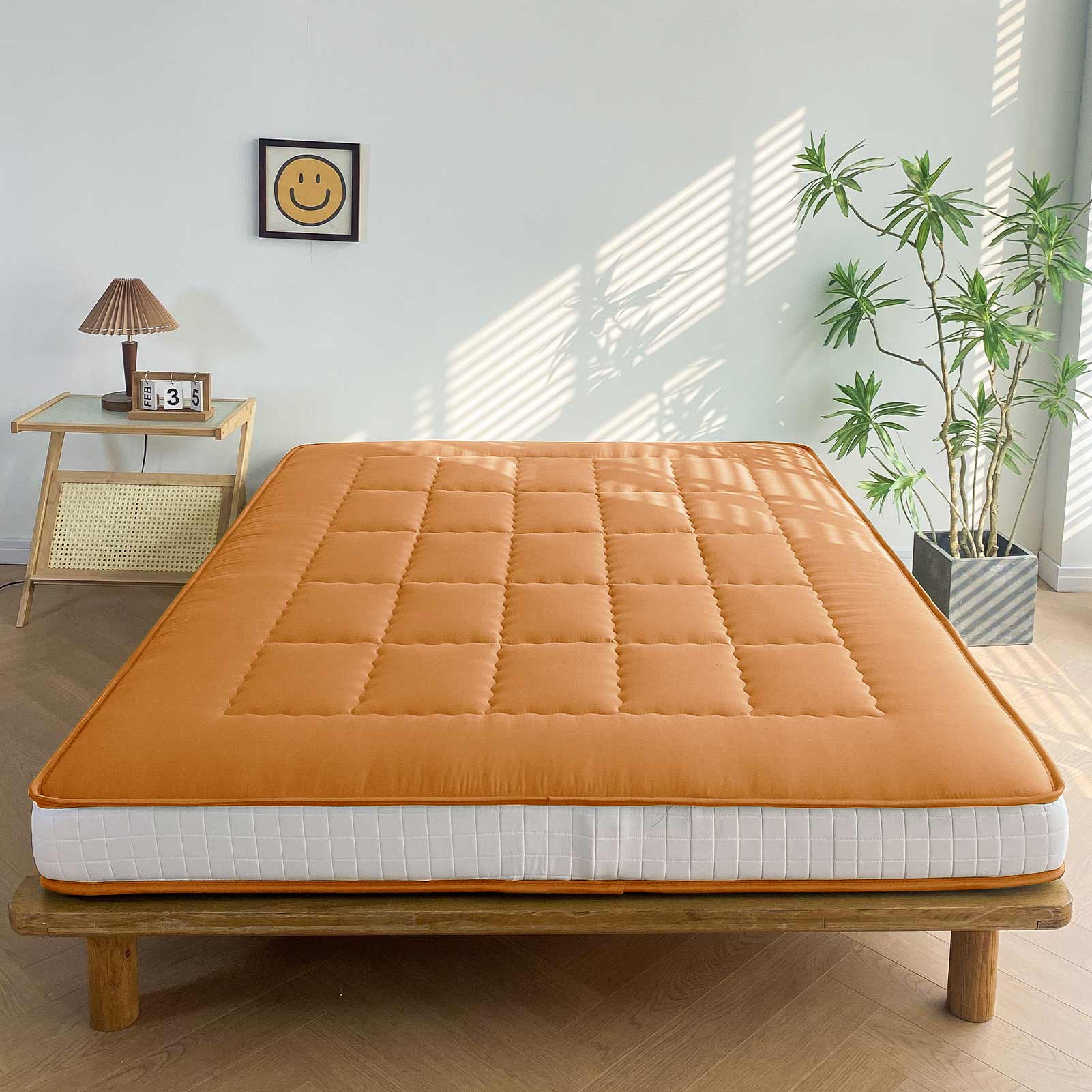 MAXYOYO 6-Inch Extra Thick Japanese Futon Mattress with Rectangle Quilting - Stylish Floor Bed for Home, Guest Room or Small Spaces - Black