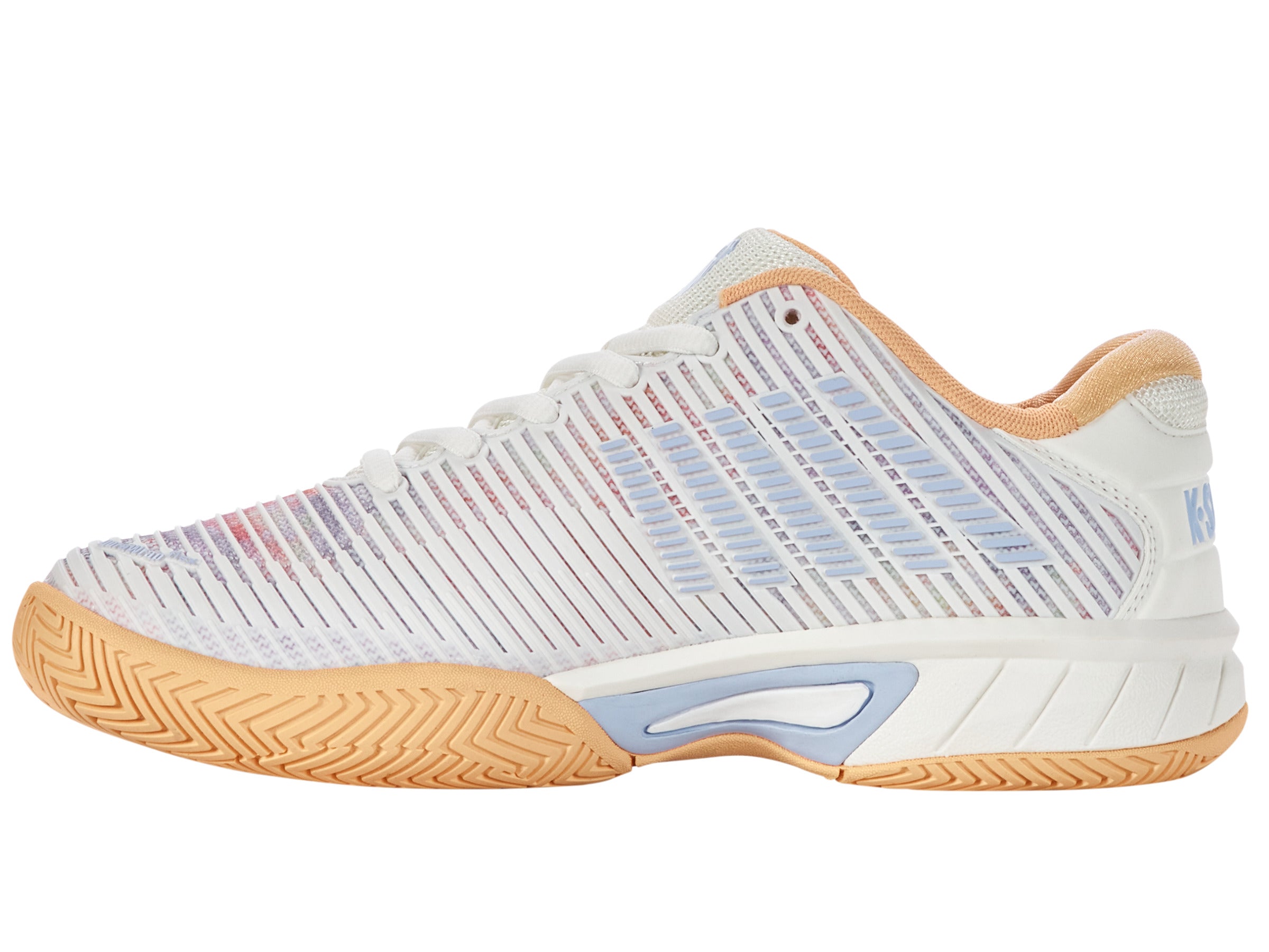 Hypercourt Express 2 Women's Running Shoes - Star White/Peach Fuzz/Heather | Lightweight Cushioned Sneakers for Gym, Jogging & Daily Wear | Style 86613-165