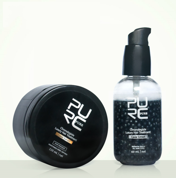 Premium Caviar Extract Anti-Aging Hair Care Set - Luxury Chronologist Shampoo & Conditioner for Damaged Hair - Salon-Quality Treatment for Dry, Brittle Hair at Home