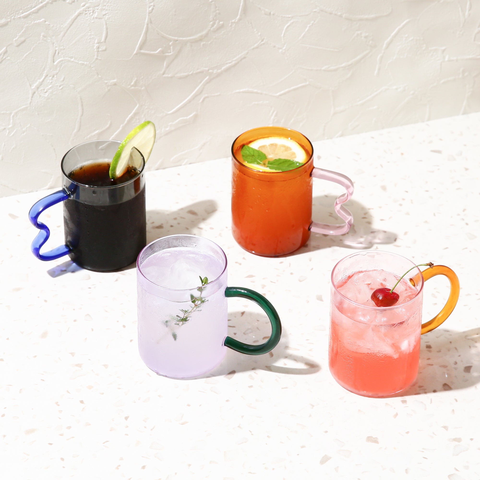 Bicolor Glass Mug - Gray & Clear Double-Walled Insulated Coffee Cup for Hot & Cold Drinks - Perfect for Home, Office, and Gifts