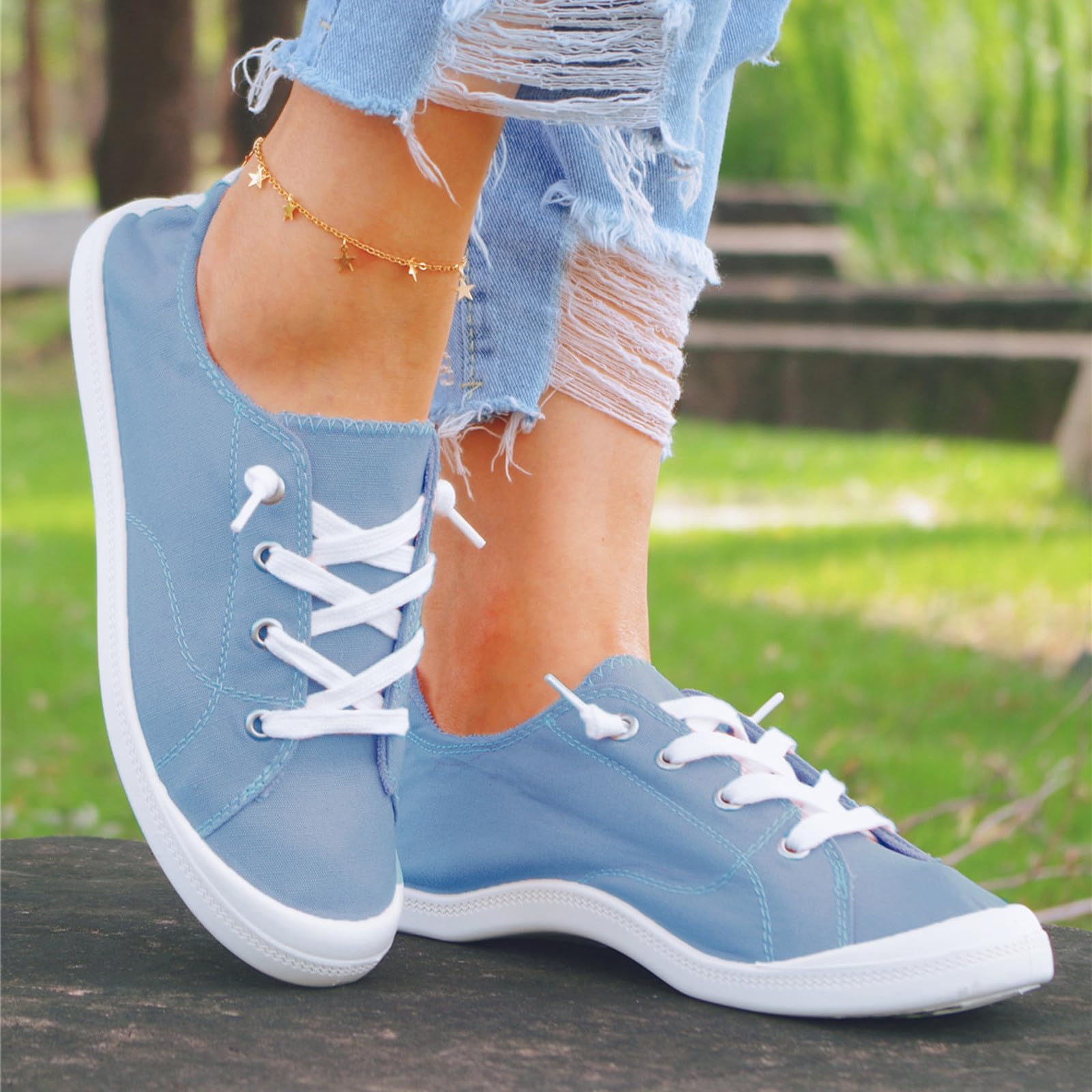 **Women's Lightweight Walking Shoes - Comfortable Slip-On Gym Sneakers with Air Cushion for Running & Walking | Perfect for Workouts, Travel & Everyday Wear**