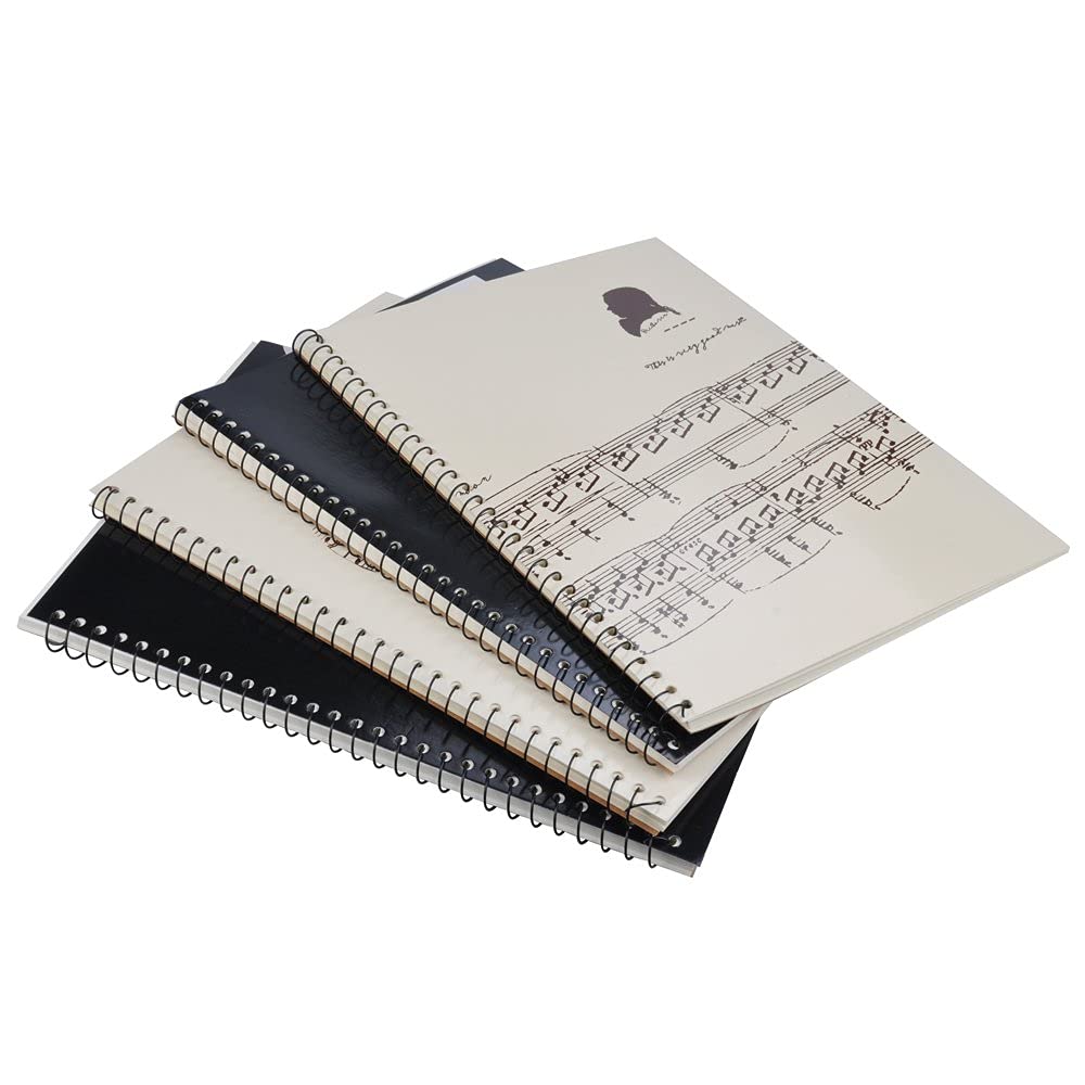 Blank Sheet Music Notebook 100 Pages - Professional Staff Paper for Composing, Songwriting & Music Theory - Perfect for Piano, Guitar & Violin Practice