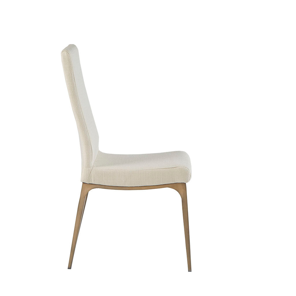 Captiva Modern Dining Chairs Set of 2 - Sturdy Wooden Side Chairs with Upholstered Seats - Perfect for Kitchen, Dining Room, and Breakfast Nook
