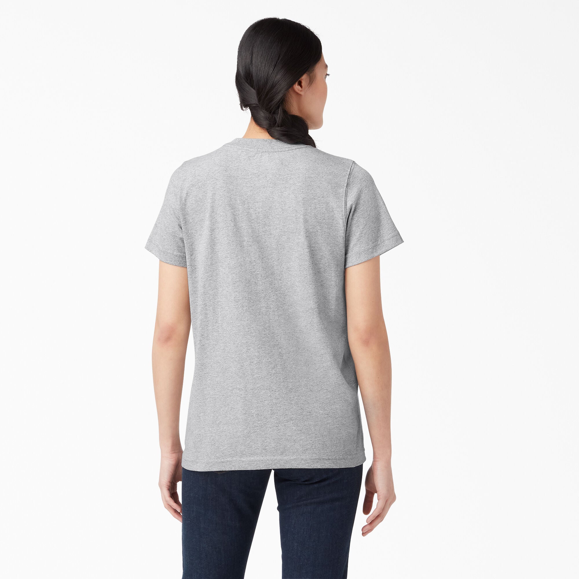Dickies Women's Heavyweight Short Sleeve Pocket T-Shirt - Durable Workwear for Construction, Landscaping & Casual Wear