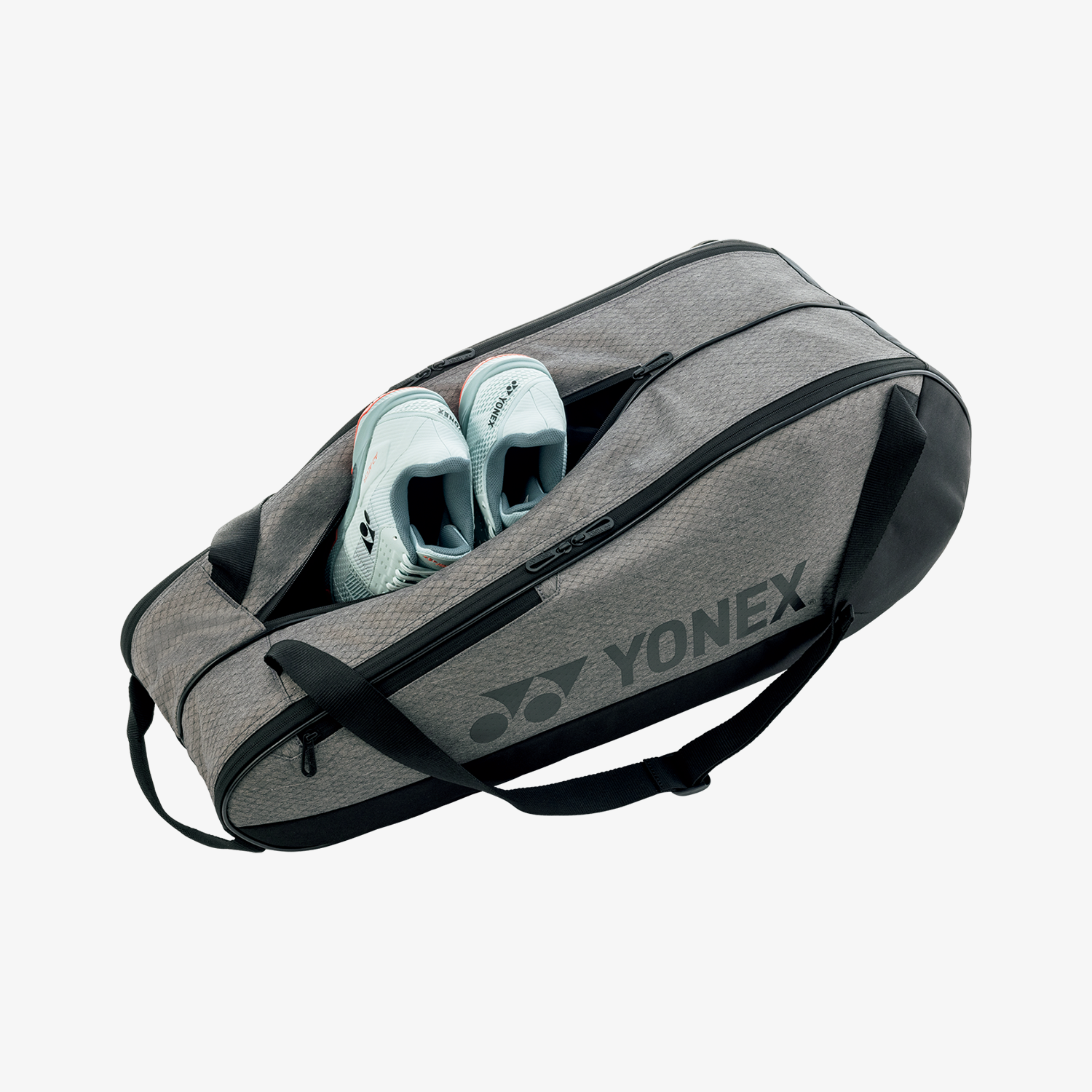 Yonex BAG42523GBK Team Tennis Racket Bag 3-Piece Set (Gray/Black) - Perfect for Tennis Players & Badminton Enthusiasts - Gym, Court & Travel Sports Gear