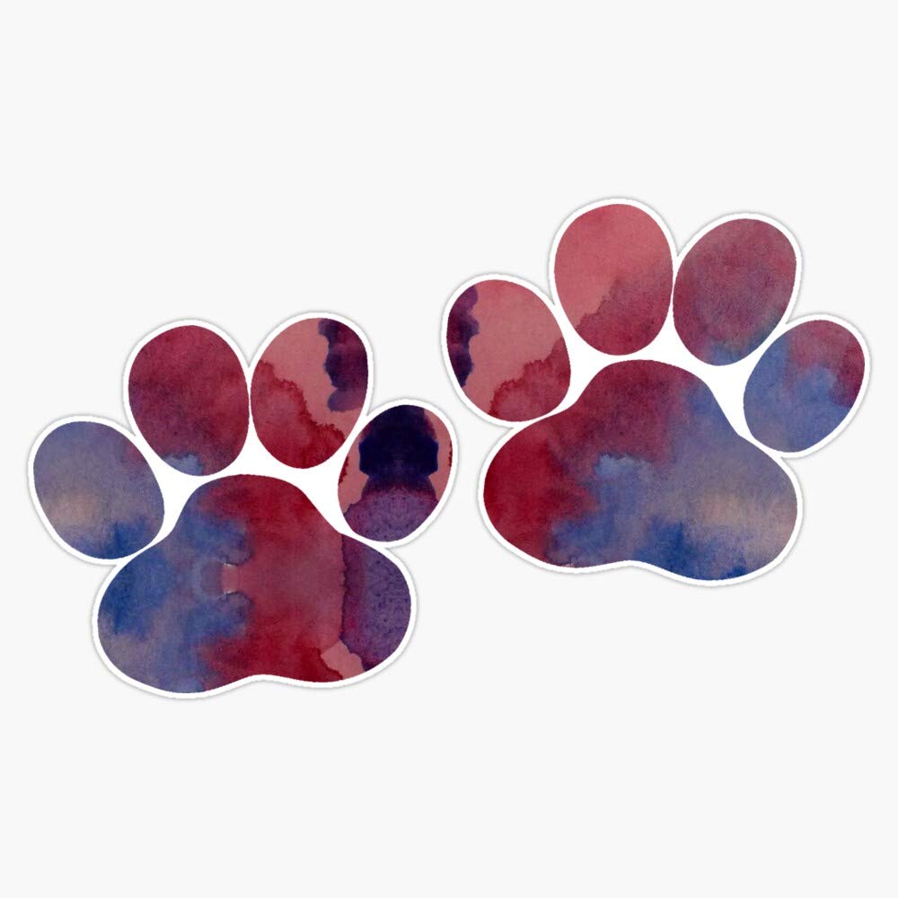 Waterproof Dog Paw Prints Vinyl Sticker - 5