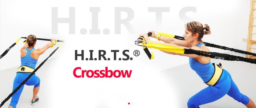 H.I.R.T.S. Crossbow Resistance Bands - Home & Gym Functional Training Equipment with Free Workout DVD by Olympian Ivan Ivanov - Perfect for Strength Training, Physical Therapy, and Full-Body Workouts