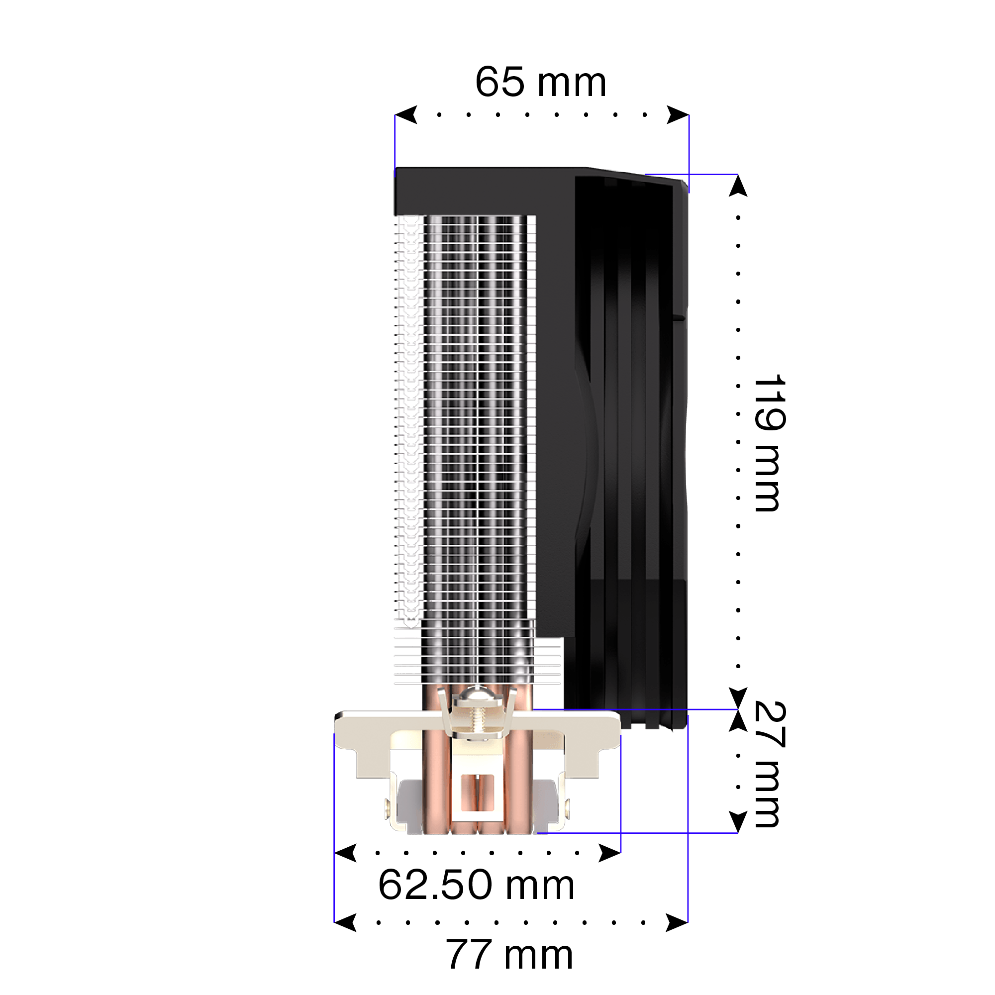 Endorfy Spartan 5 MAX ARGB CPU Air Cooler - High Performance PC Cooling for Gaming & Overclocking | Quiet 120mm Fan | Easy Installation | Perfect for Gaming PCs & Workstations (EY3A004)