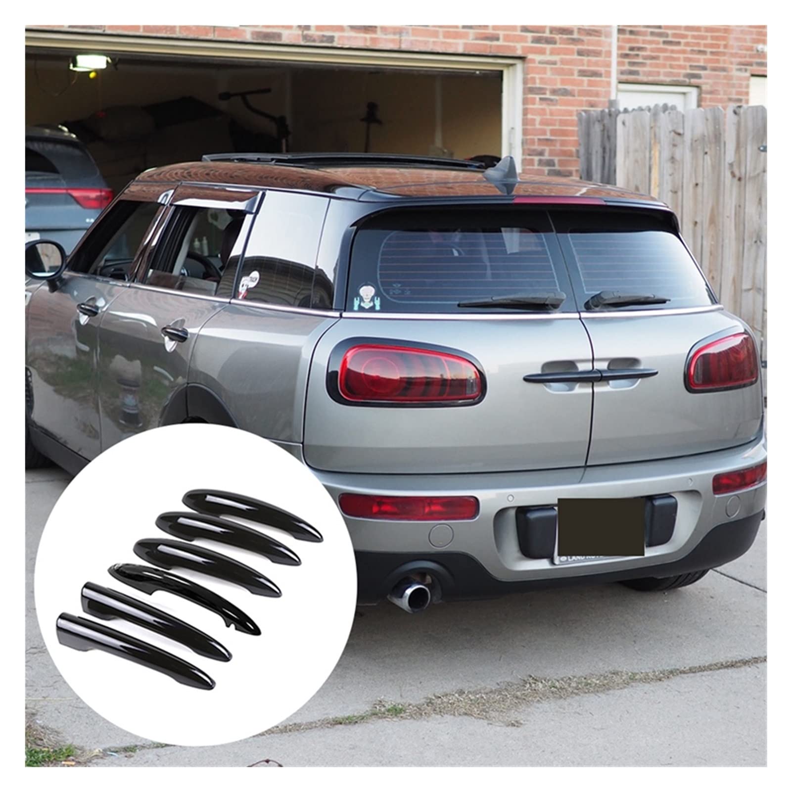 DAPERCI 6Pcs Gloss Black Car Door Handle Cover Trim for BMW Mini Cooper F54 Countryman - Premium Exterior Accessory for Enhanced Style & Protection (Perfect for Car Enthusiasts & Daily Commuters)