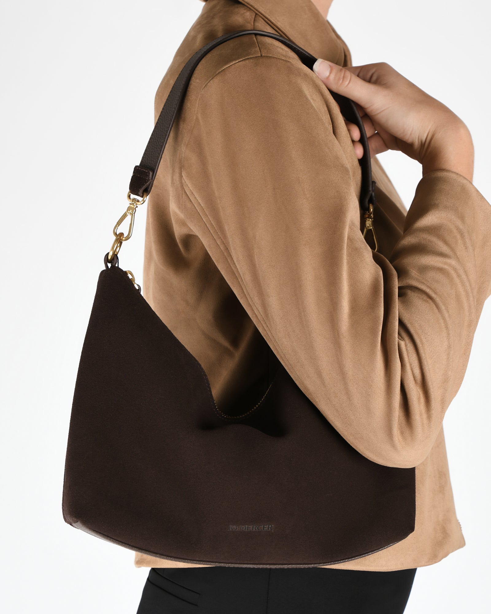 MATISSE CROSSBODY BAG BITTER CHOCOLATE SUEDE - Stylish Leather Shoulder Purse for Women, Perfect for Work, Travel & Everyday Use