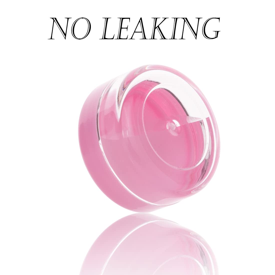 ZEJIA 100Pcs 5Gram Small Cosmetic Containers with Pink Lids - Travel Size Makeup Sample Jars for Lip Balm, Cream, Lotion - Perfect for DIY Beauty, Salon Use & On-the-Go Touch Ups