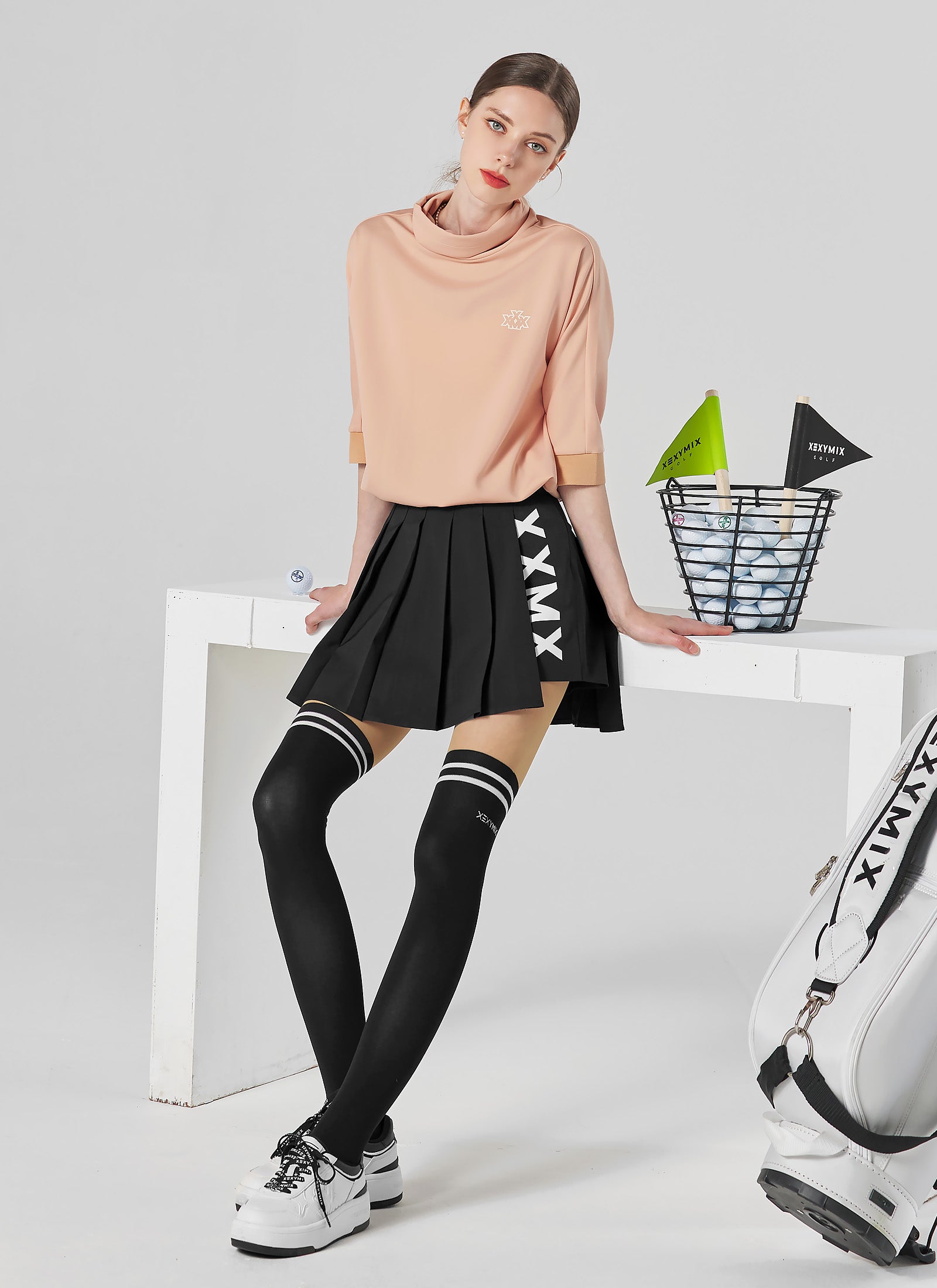 XXMX Pleated Culottes Skirt for Women - High Waisted Flowy Palazzo Pants Skirt - Office Wear, Casual Outfits & Summer Fashion