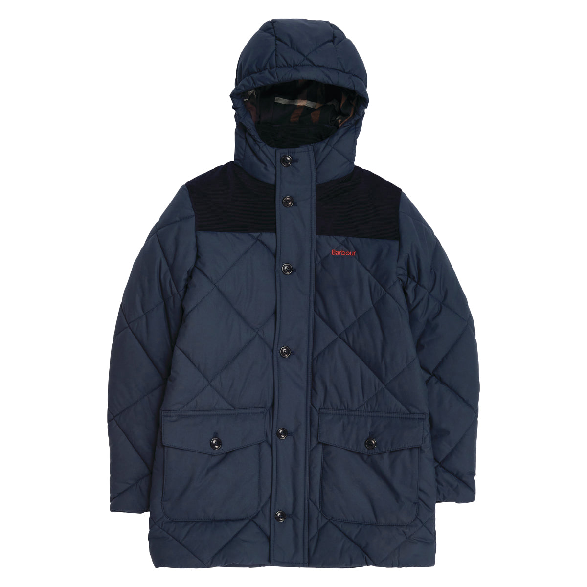 Barbour Boys Elmwood Quilted Parka Jacket - Waterproof Winter Coat for Kids - Outdoor School, Hiking & Cold Weather Activities