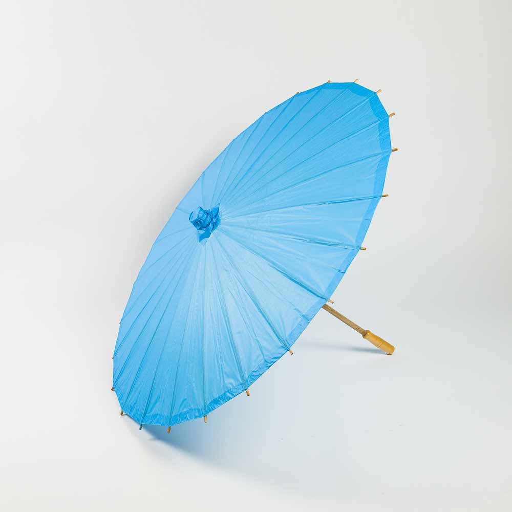 32 Pack Turquoise Paper Umbrellas for Cocktails, Drinks & Party Decor - Mini Parasol Drink Umbrellas for Tropical Themed Parties, Luau, Tiki Bar & Summer Events