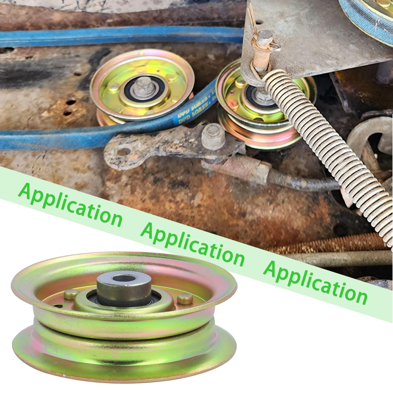 Craftsman 173437 Idler Pulley Replacement - Compatible with Husqvarna 532131494, 532155191, 532173438, 597025001, 532173437, 532165888 & Craftsman 165888 - Durable Lawn Mower Tensioner Pulley for Smooth Belt Operation