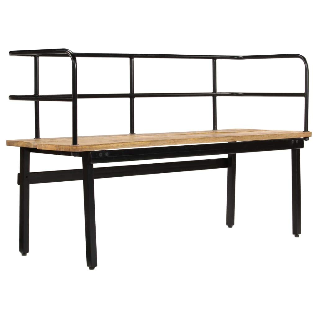 CHARMMA 47.2 Inch Solid Mango Wood Bench - 15.95KG Weight Capacity - Perfect for Entryway, Living Room or Garden Seating