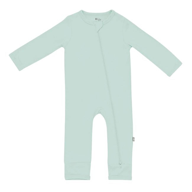 Kyte Baby Organic Cotton Zippered Romper for Infants - Soft Sage Green One-Piece Pajamas for Newborns & Toddlers | Perfect for Sleepwear, Playtime & Everyday Comfort