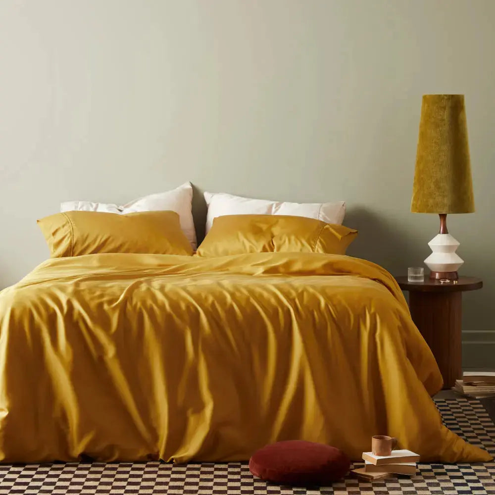Luxury Signature Sateen Duvet Cover & Comforter Set - Soft 100% Cotton Bedding Bundle for Master Bedroom, Guest Room & Hotel Use