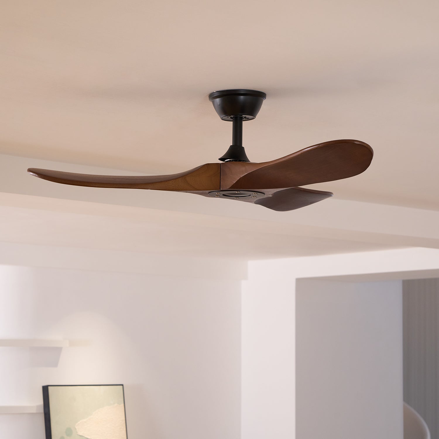 Aero Breeze 42/52 Inch Ceiling Fan with Remote Control - Modern Low Profile Flush Mount Design - Perfect for Bedroom, Living Room, and Office Spaces