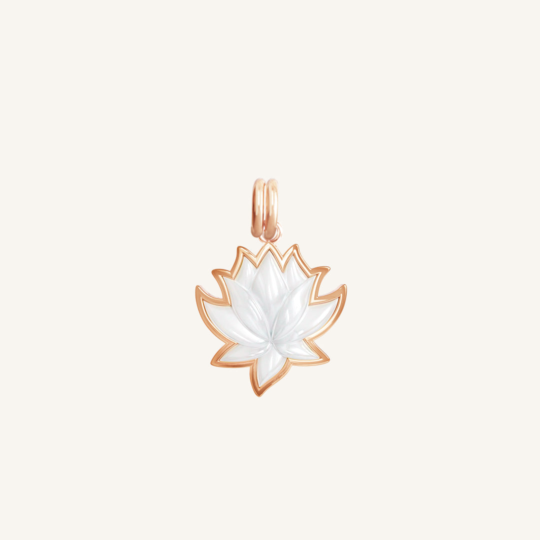 Lotus Charm Necklace - Elegant Handmade Jewelry for Women, Perfect for Yoga, Meditation & Spiritual Healing | Boho Chic Accessory for Everyday Wear & Special Occasions