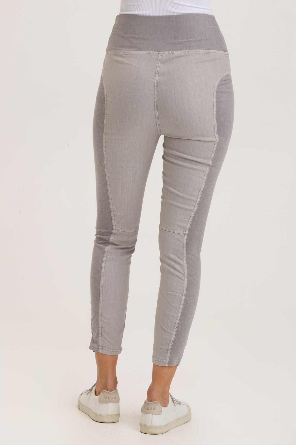 High Waisted Twill Penny Leggings for Women - Comfortable & Stretchy Workout Pants for Yoga, Running & Everyday Wear