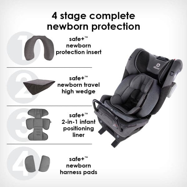 Diono Radian 3QXT All-in-One Convertible Car Seat with LATCH System - Safe & Comfortable for Infants to Toddlers - Perfect for Travel, Daily Commute & Family Road Trips