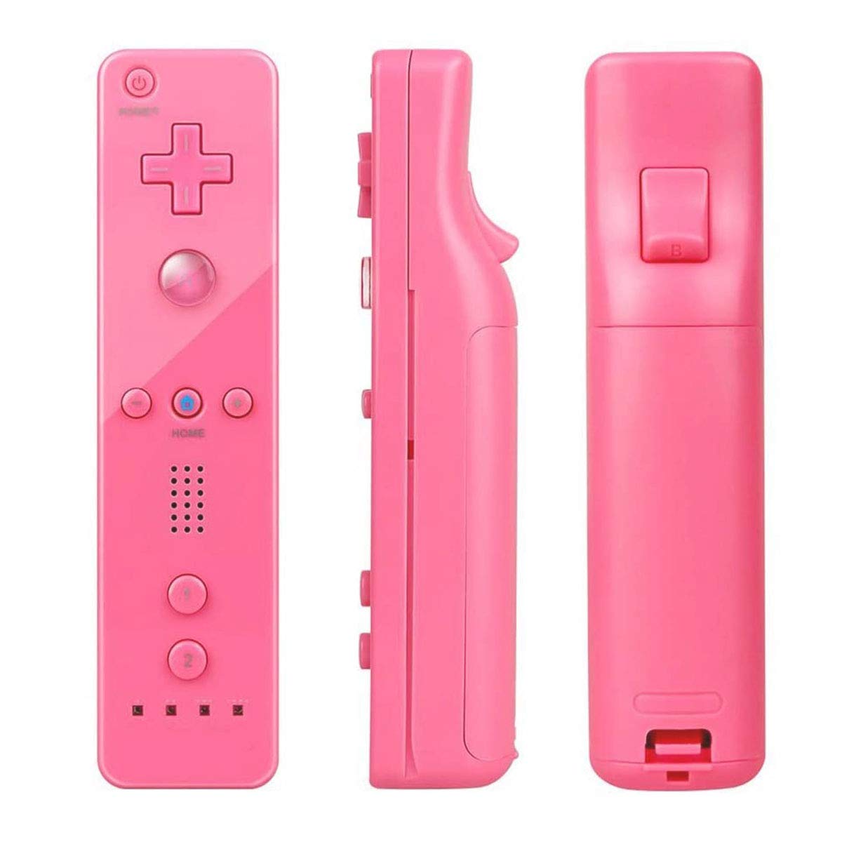 Original Wii Remote Controller for Nintendo Wii & Wii U - Wireless Gamepad with Silicone Case & Wrist Strap (Pink) | Replacement Controller for Wii Sports, Mario Kart & Party Games | Perfect for Family Game Nights & Multiplayer Gaming