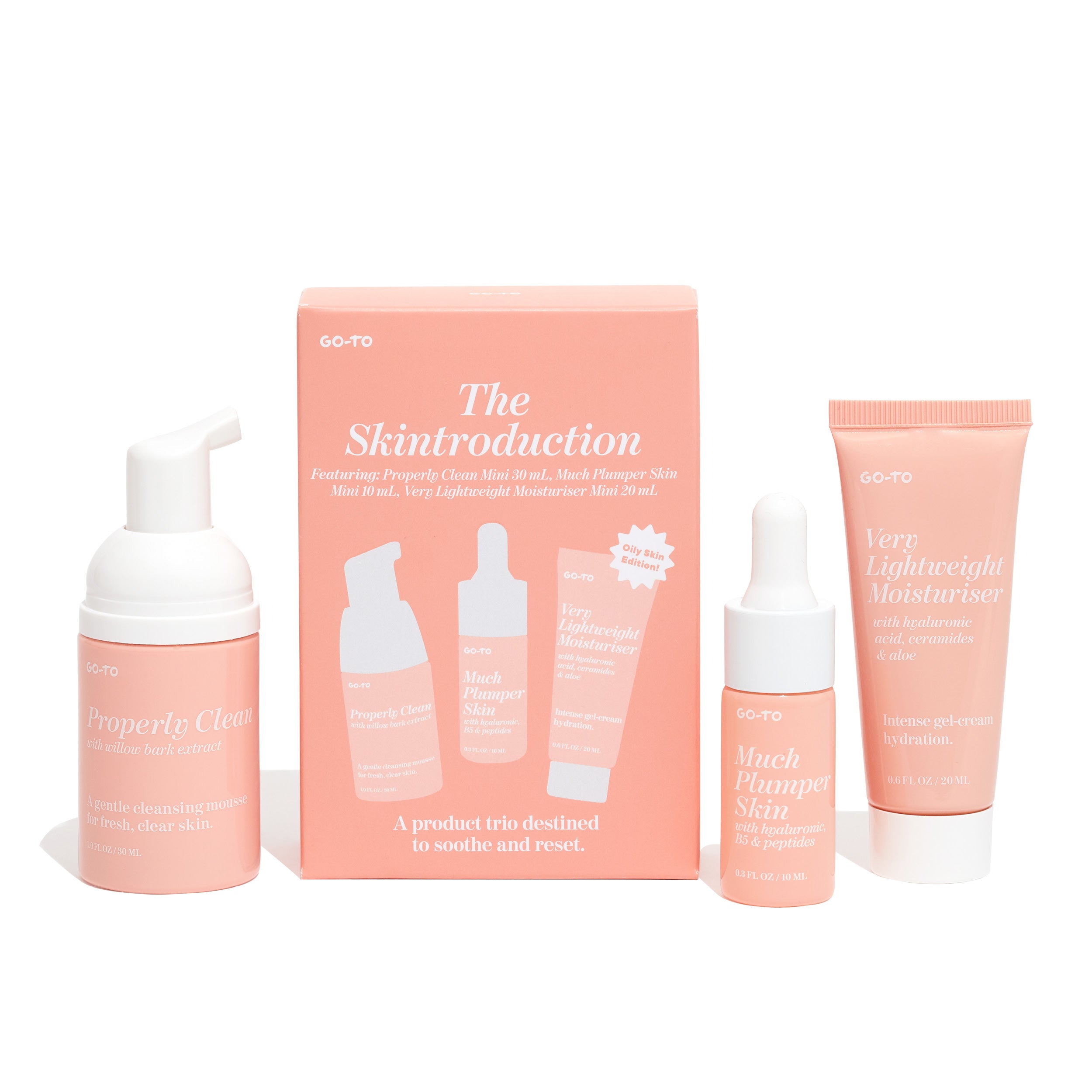 The Skintroduction Oily Skin Care Set - Best Face Wash & Moisturizer for Oily & Acne-Prone Skin | Gentle Cleansing, Oil Control & Hydration | Perfect for Daily Skincare Routine & Travel Essentials