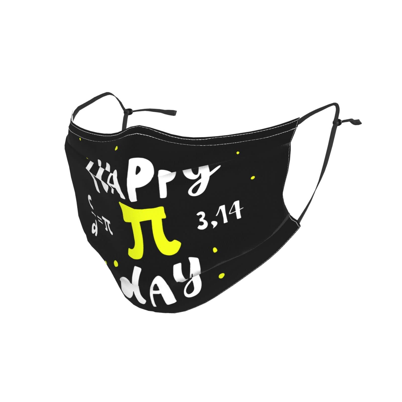 Funny Mathematical Happy Pi Day Face Masks - Reusable, Adjustable, Washable Dust Mask for Men & Women - Perfect for School, Work, and Math-Themed Parties