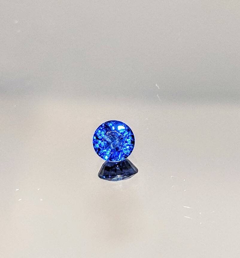 Natural Medium Dark Blue Sapphire Loose Stone - 4mm Round, 0.42ct VVS, September Birthstone, Cobalt Blue, Wholesale for Jewelry Making - Perfect for Engagement Rings, Earrings & Necklaces