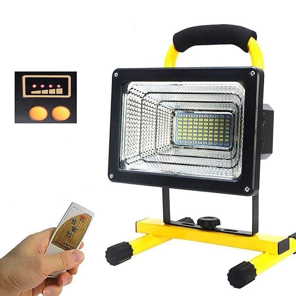 500W 6000LM LED Flood Light - Rechargeable Waterproof IP65 Work Light for Outdoor Camping, Security, Emergency, Fishing & Car Travel | Portable Spotlight for Backyard, Construction Sites & Power Outages