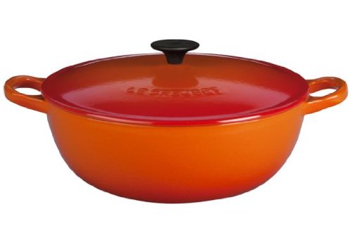 Le Creuset Enameled Cast-Iron 2.75-Quart Chef's Oven in Flame - Perfect for Braising, Roasting & Baking | Dutch Oven for Stovetop & Oven Use