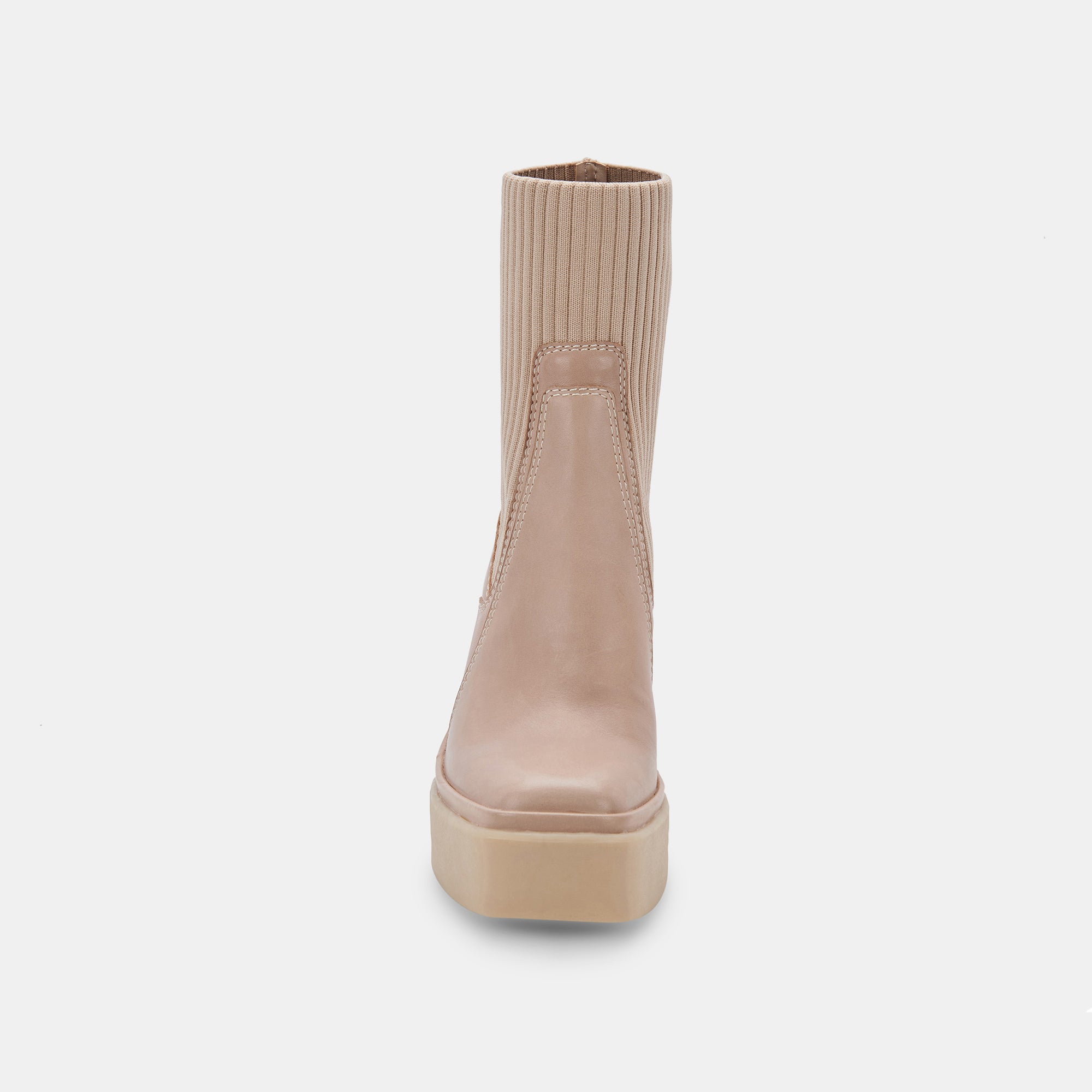 ODINA Women's TAUPE Leather Ankle Boots - Comfortable Casual & Dress Shoes for Fall/Winter - Perfect for Office, Dating & Night Out