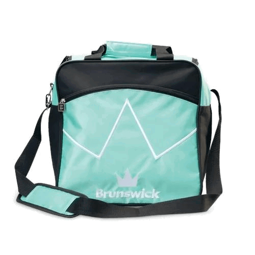 Brunswick Blitz Single Tote Seafoam Bowling Bag - Lightweight & Durable for Women & Men - Perfect for League Play, Tournaments & Practice Sessions