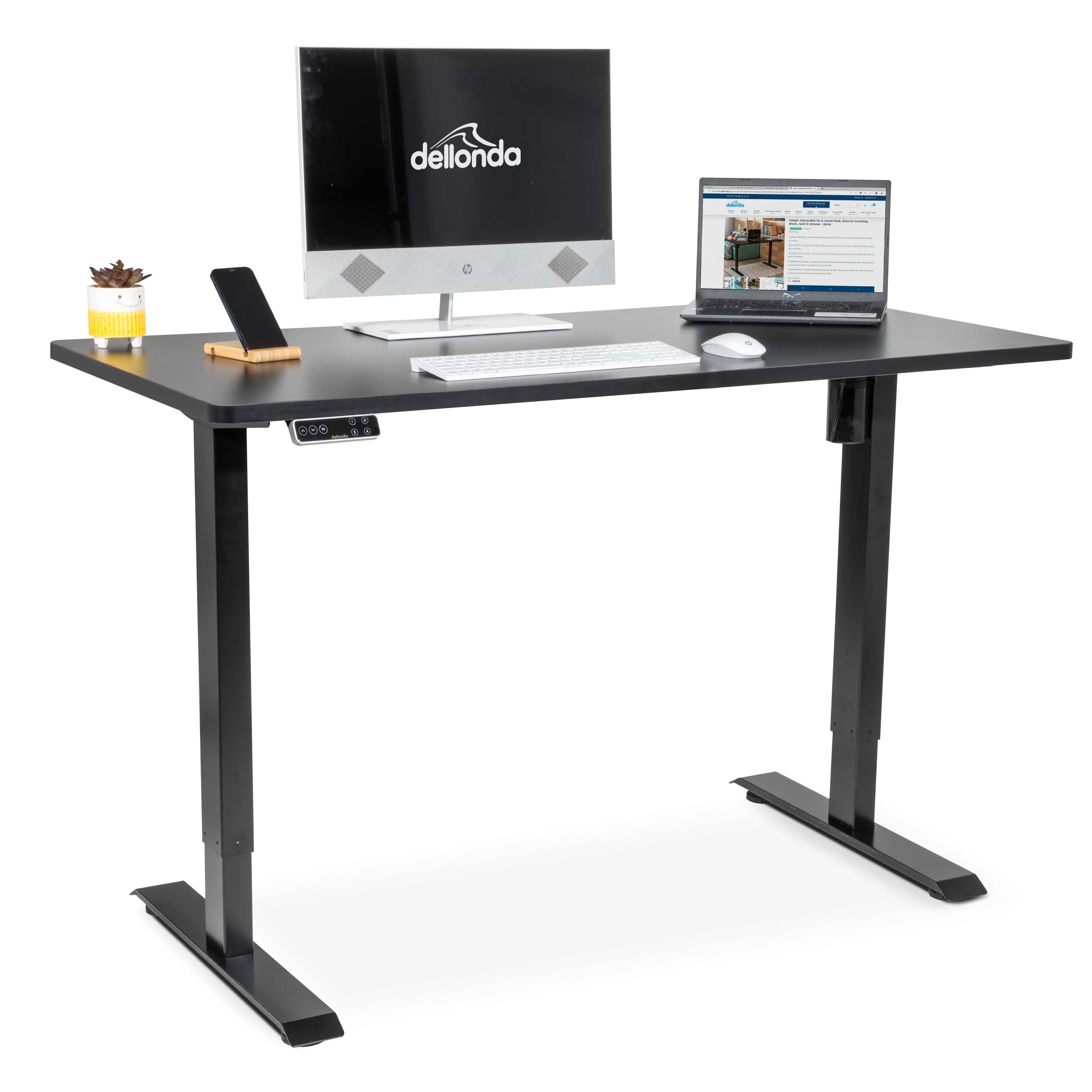 Height Adjustable Electric Standing Desk with Memory Function - 55