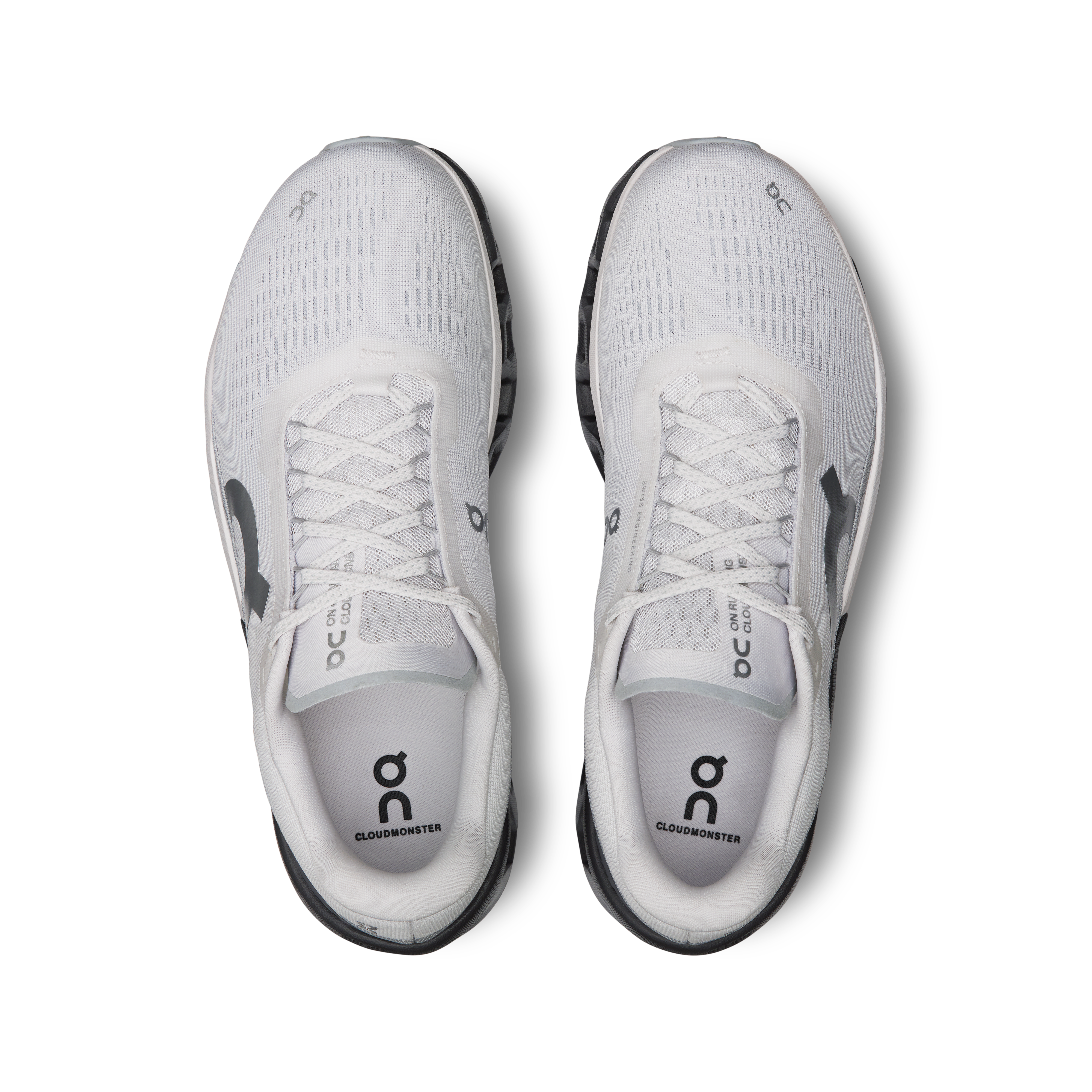 On Running Men's Cloudmonster 2 Running Shoes - Frost/Rock Color - Lightweight Cushioned Sneakers for Marathon Training & Road Running