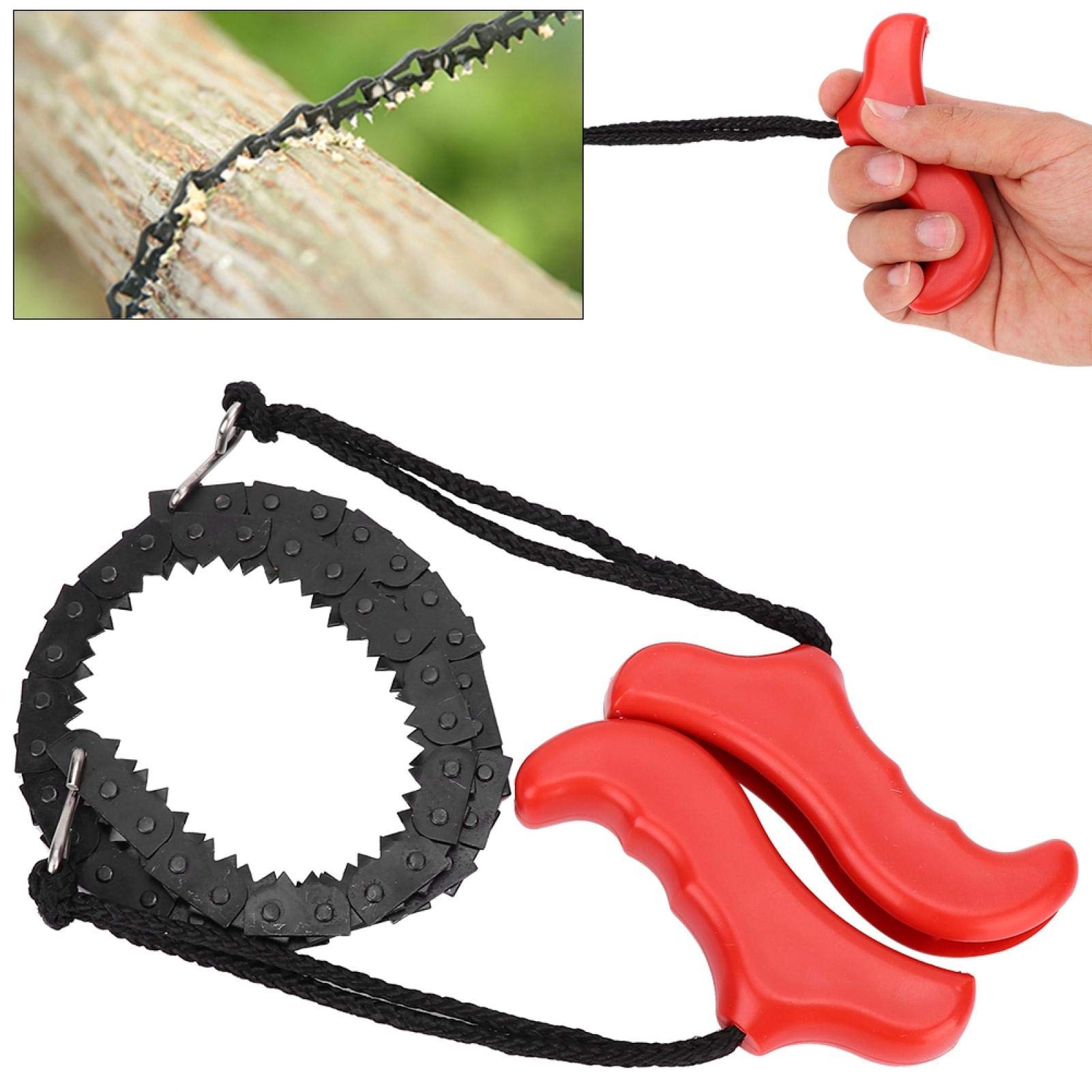 EVTSCAN Survival Chainsaw - Portable Folding Hand Chainsaw with Sharp Teeth for Camping, Hiking, Hunting | Emergency Gear for Outdoor Adventures & Wilderness Survival