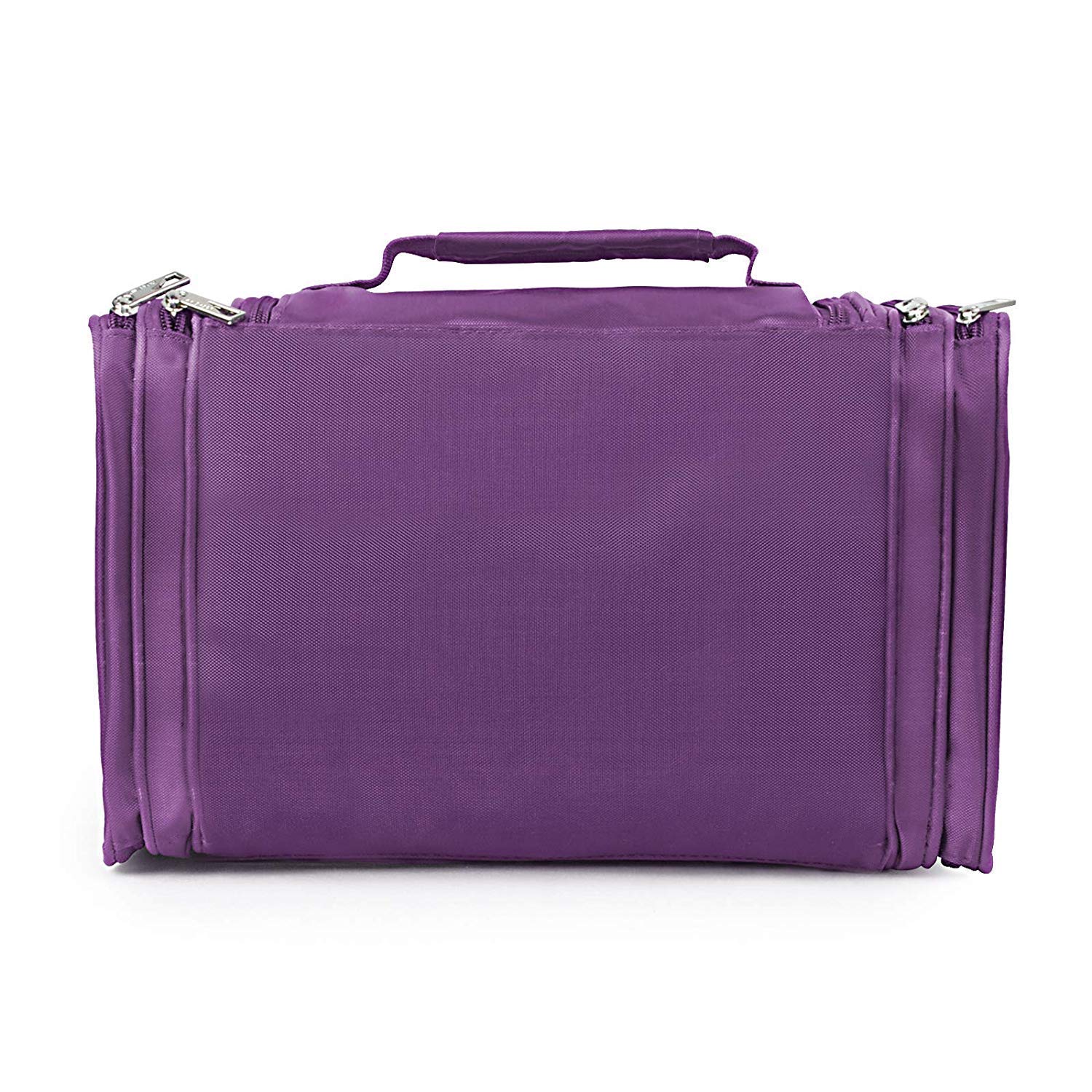 LAVIEVERT Hanging Toiletry Bag for Travel - Waterproof Makeup Organizer & Cosmetic Storage Pouch, Portable Bathroom Essentials Bag for Business Trips, Vacation, Gym, Camping - Purple