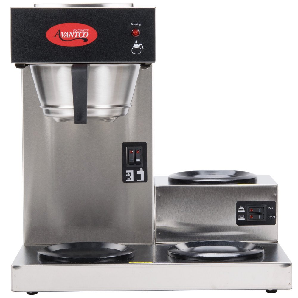 Commercial C30 Pourover Coffee Maker with 3 Warming Plates - 120V for Restaurants, Cafes & Offices - Fast Brewing & Perfect Temperature Control