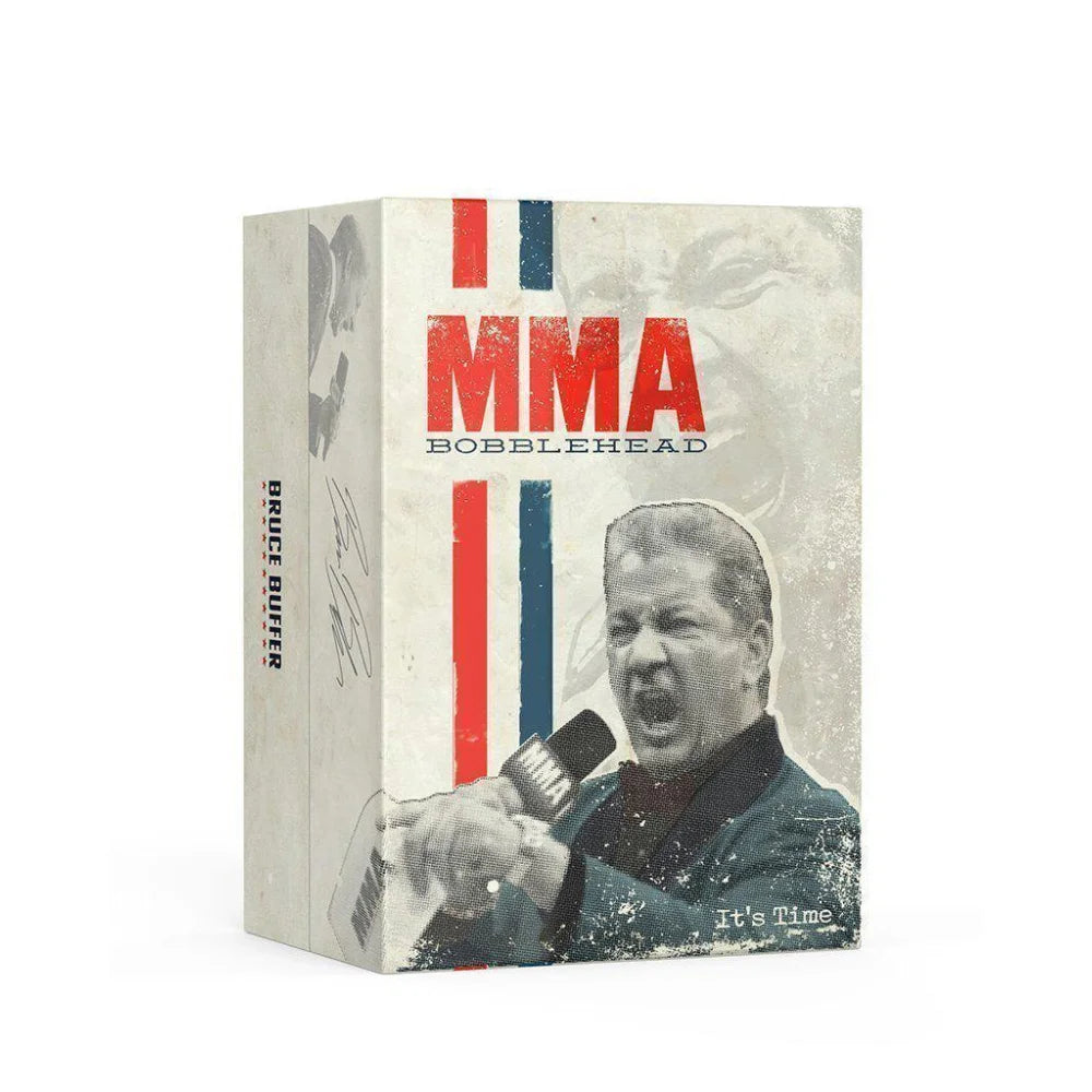 Bruce Buffer Autographed MMA Bobblehead - Limited Edition UFC Collectible #D/200 - Perfect for UFC Fans, Sports Memorabilia Collectors & Man Cave Decor