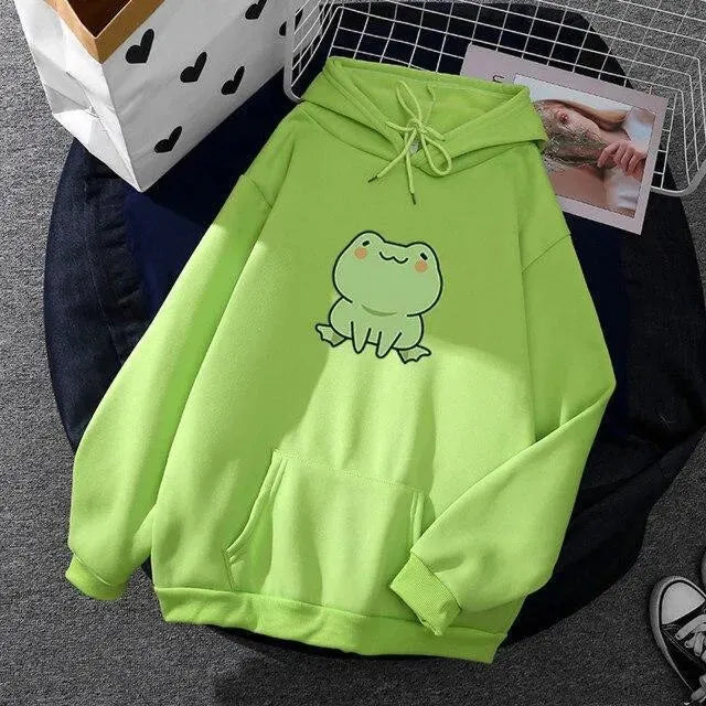 Cute Kawaii Hoodies for Women - Soft & Cozy Pullover Sweatshirts for Casual Wear, Street Fashion & Anime Lovers
