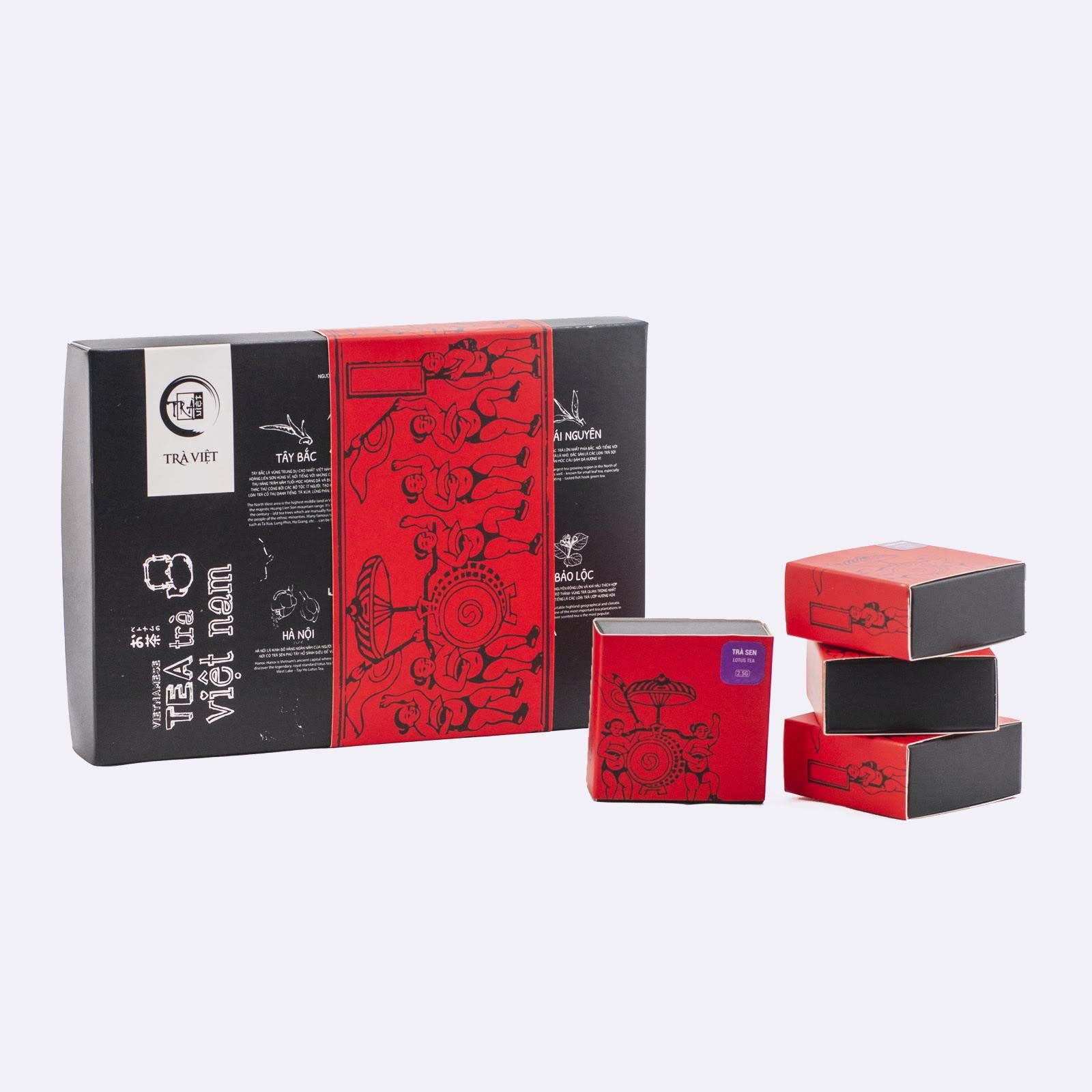 Premium TRAVIET Tea Gift Set - 6 Bags of Loose Leaf Tea (Jasmine, Oolong & Black Tea) - Perfect Gift for Tea Lovers - Ideal for Home, Office & Relaxation Moments