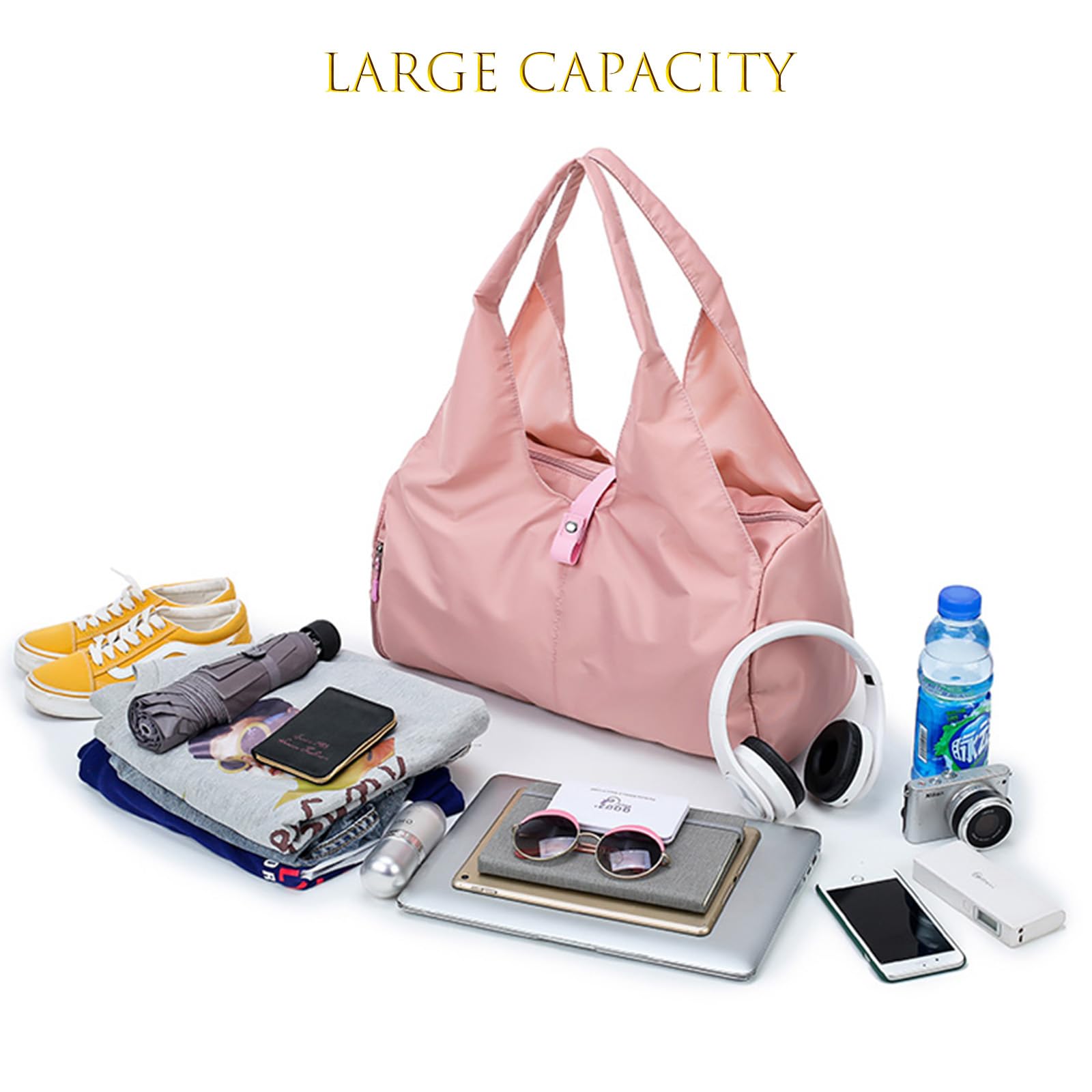 Travel Gym Duffel Bag with Shoe Compartment - Sport Tote for Men & Women - Perfect for Workouts & Weekend Trips