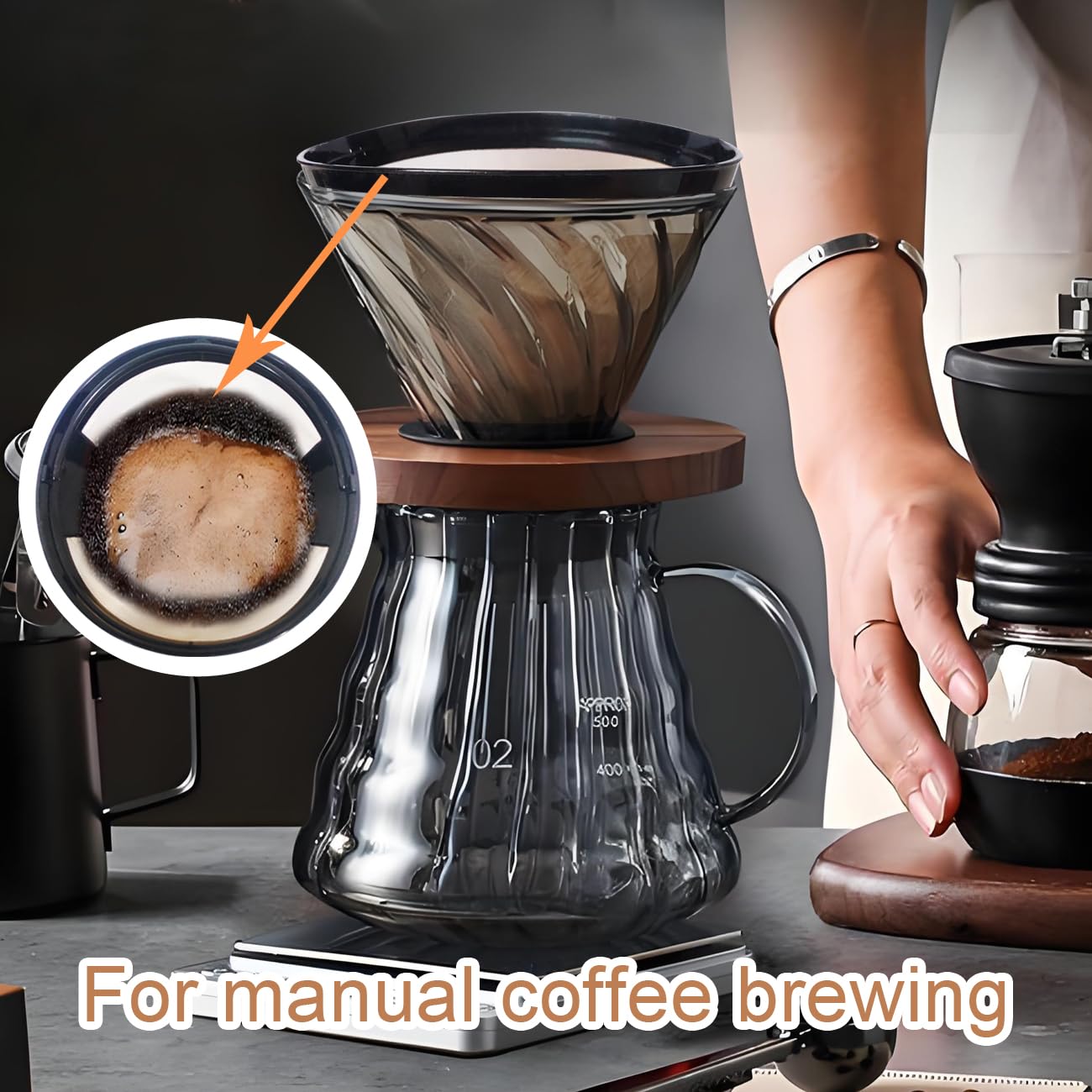 2Pcs Reusable No.4 Coffee Filters for Ninja & Cuisinart - Eco-Friendly Brewing at Home