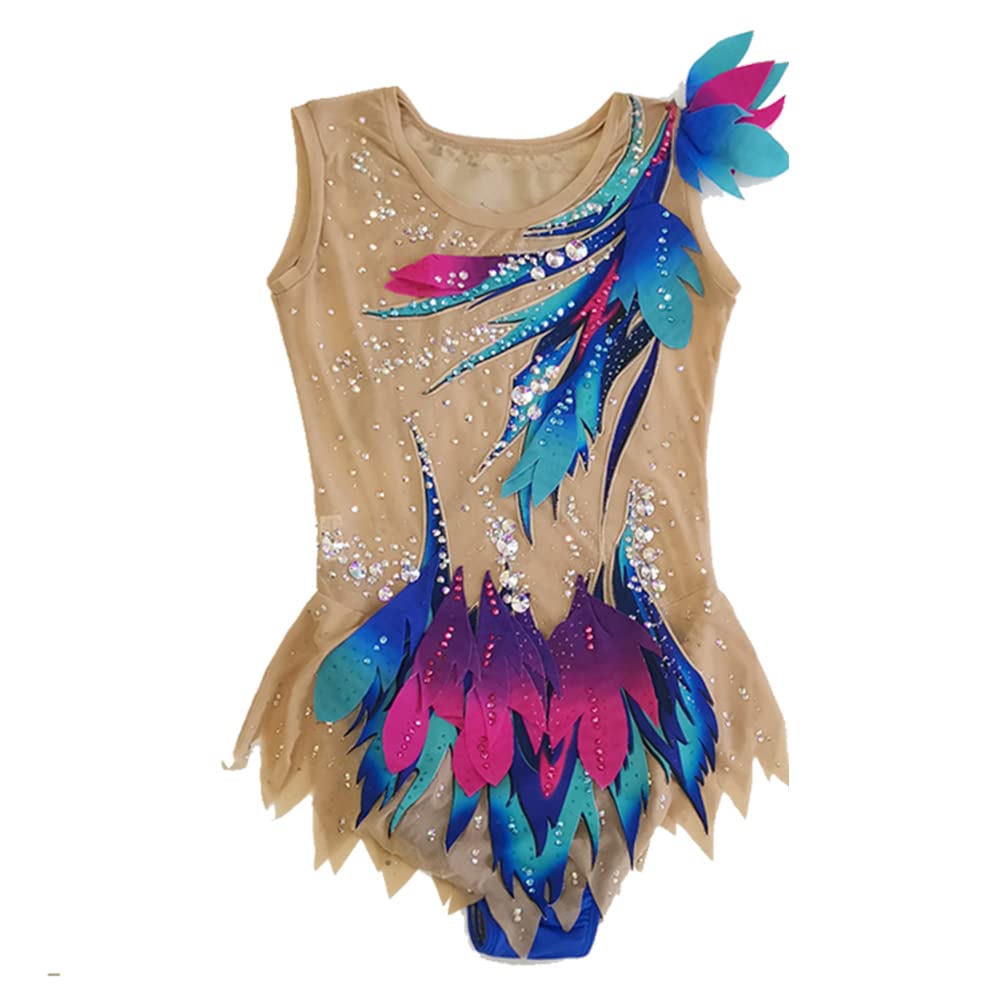 LIUHUO Girls & Women Rhythmic Gymnastics Leotard - Competition Dance Costume for Ballet, Gymnastics & Performance