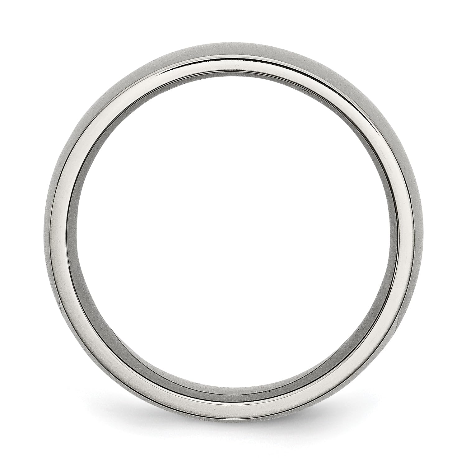 Titanium 8mm Half Round Plain Classic Wedding Band Ring for Men & Women - Durable Comfort Fit Wedding Ring for Everyday Wear, Anniversary & Engagement Jewelry Gift