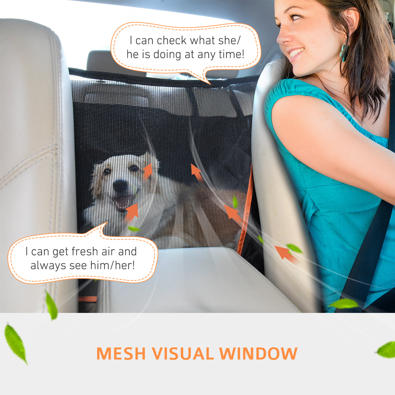 047DB Waterproof Dog Car Seat Cover - Durable Pet Protection for Cars, SUVs & Trucks - Perfect for Travel, Hiking & Outdoor Adventures