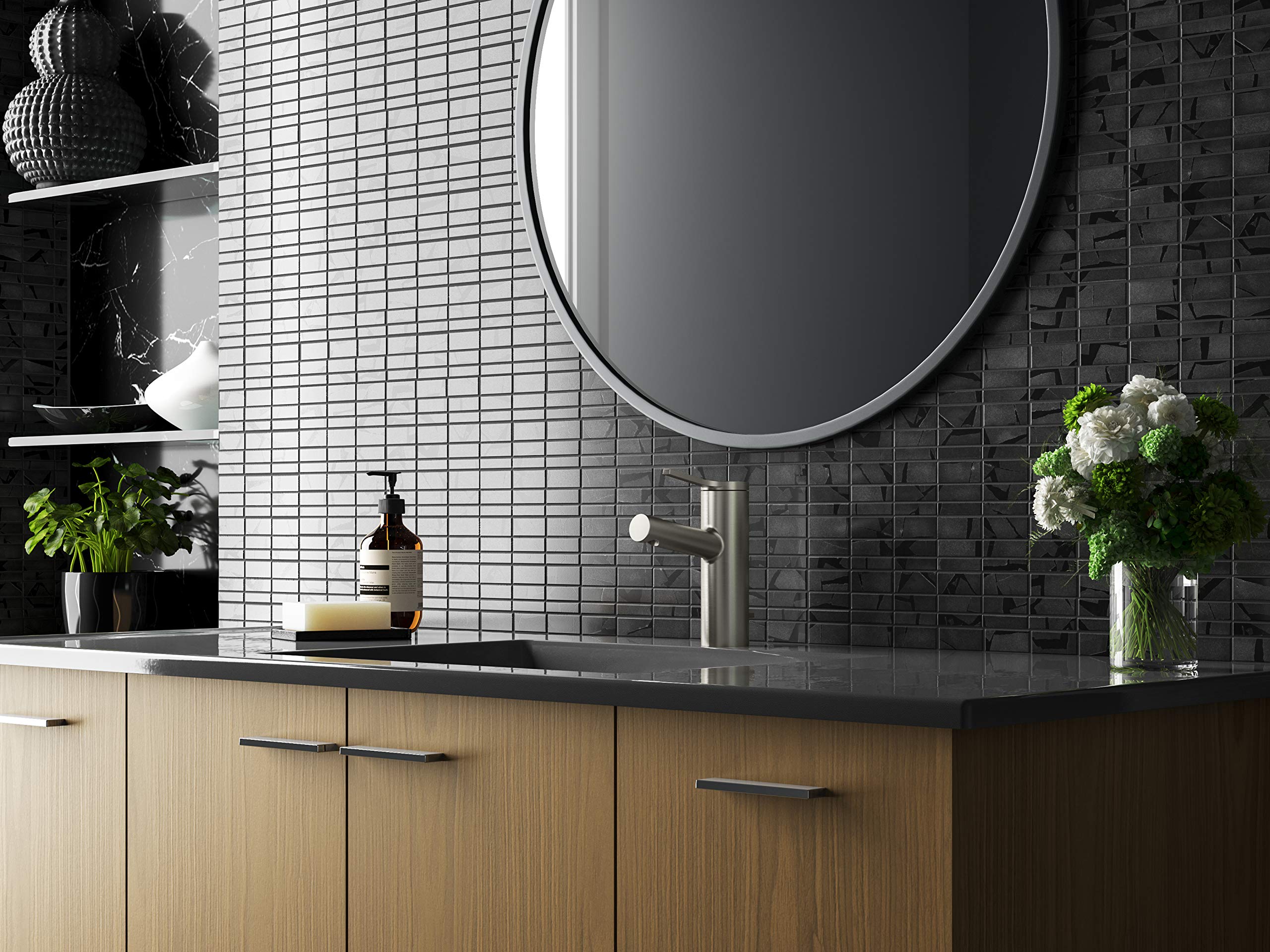 KOHLER Elate Single-Handle Bathroom Sink Faucet - 0.5 GPM Low Flow Water-Saving Design - Perfect for Modern Bathrooms, Powder Rooms & Small Spaces